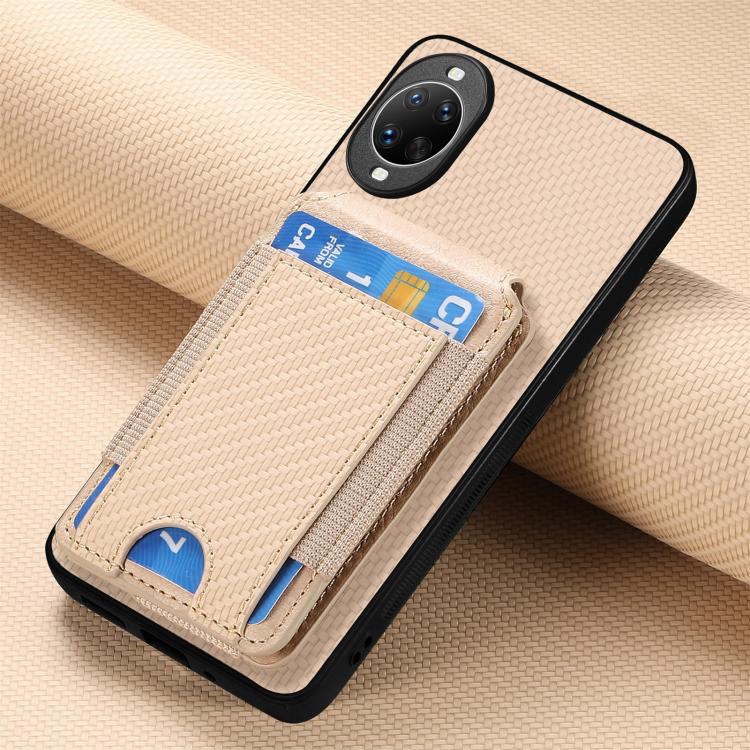 For Huawei nova 14 Ultra Carbon Fiber Vertical Flip Wallet Stand Phone Case