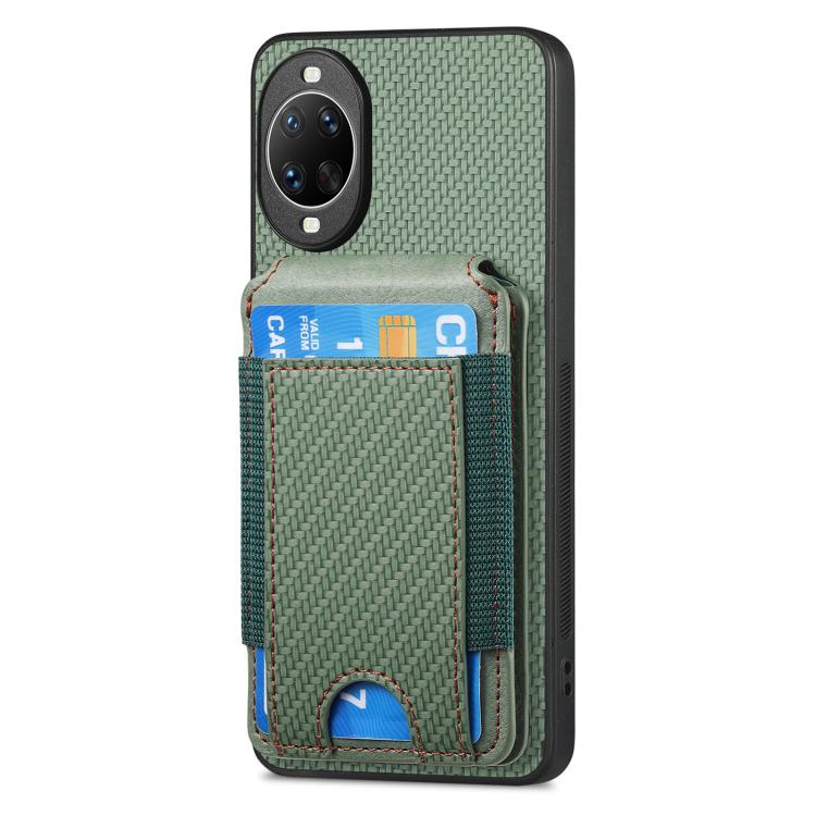 For Huawei nova 14 Ultra Carbon Fiber Vertical Flip Wallet Stand Phone Case