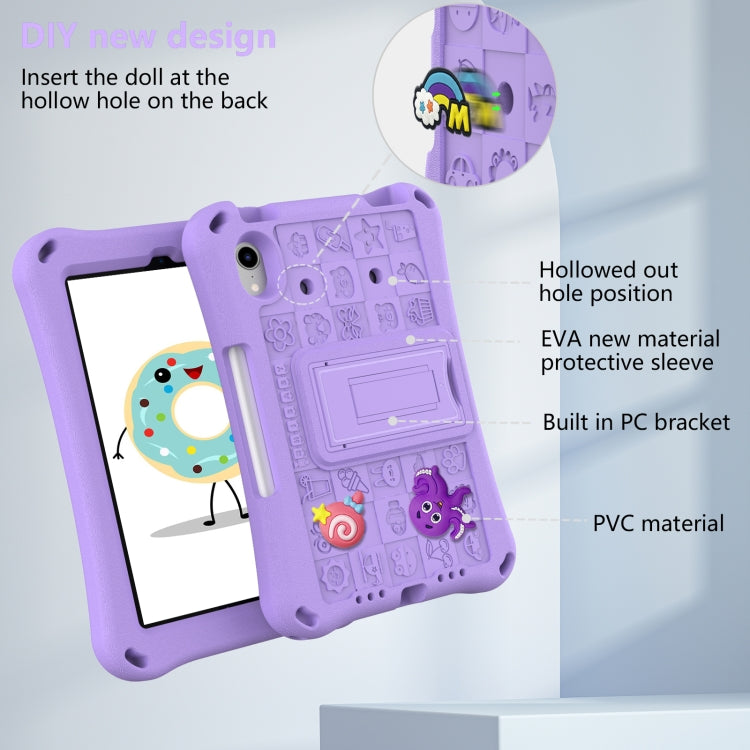 For iPad mini 6 / mini 2024 Hi Baby EVA Full Body Tablet Case with Strap