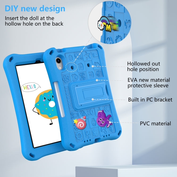 For iPad mini 6 / mini 2024 Hi Baby EVA Full Body Tablet Case with Strap