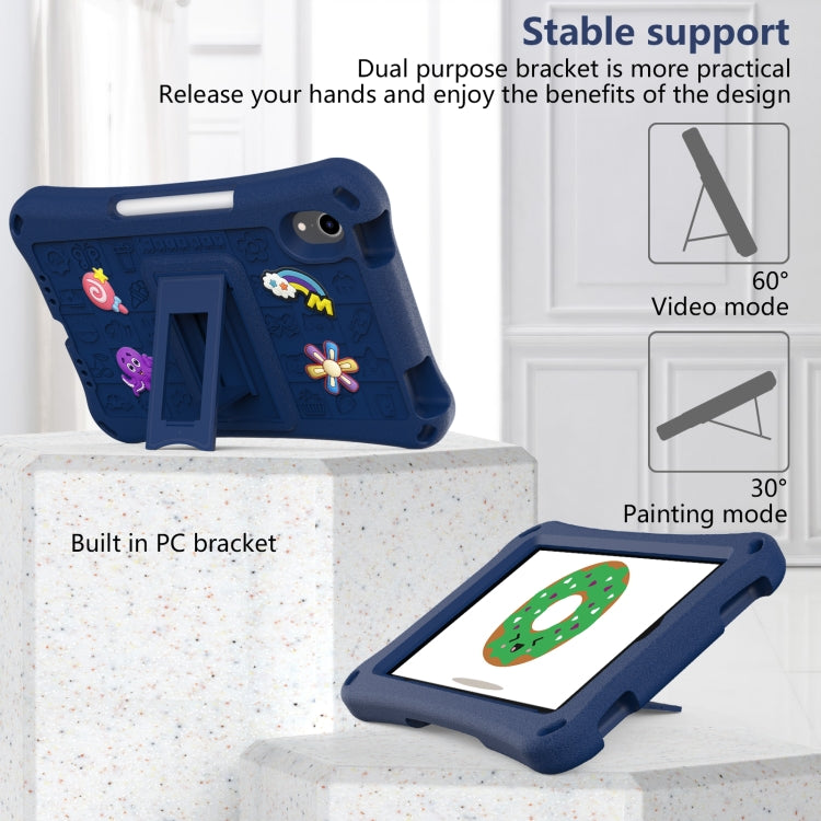 For iPad mini 6 / mini 2024 Hi Baby EVA Full Body Tablet Case with Strap