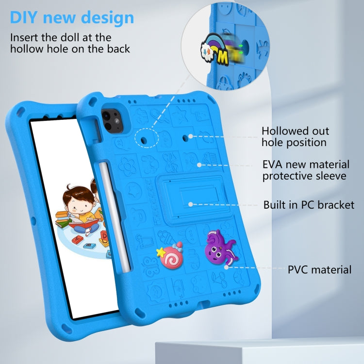 For iPad Pro 11 2025 / 2024 Hi Baby EVA Full Body Tablet Case with Strap
