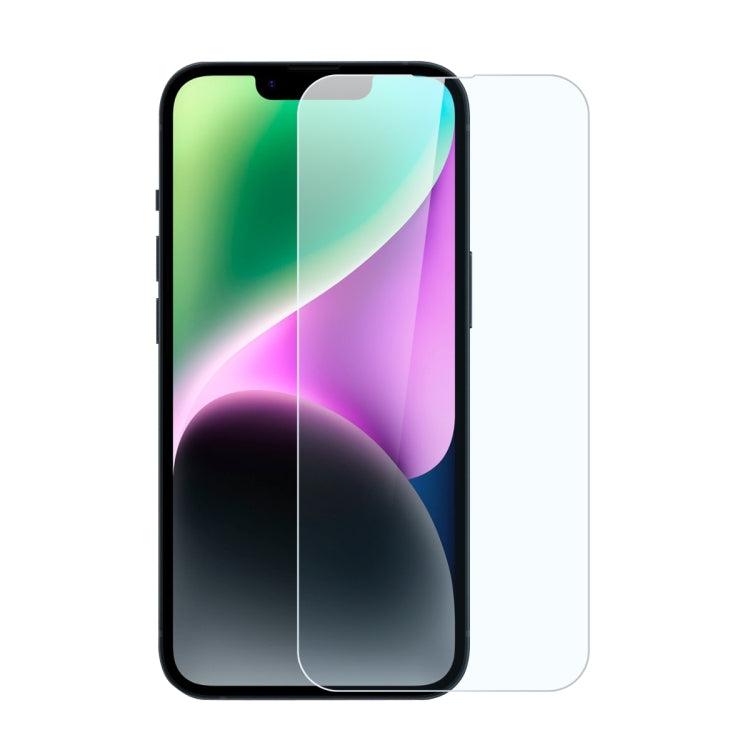 For iPhone 14 Plus NORTHJO 2pcs A++ Screen Protector Tempered Glass Film with Installation Frame