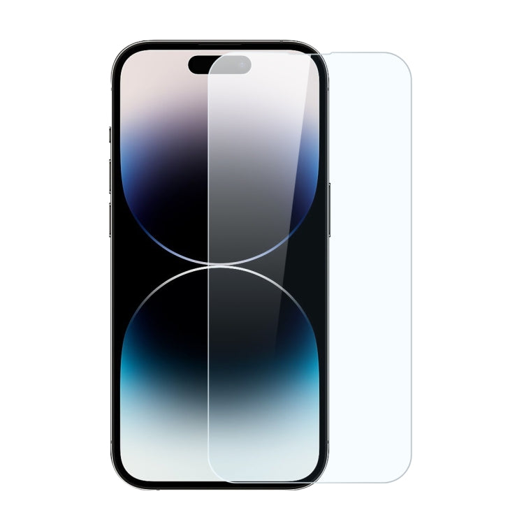 For iPhone 14 Pro Max NORTHJO 2pcs A++ Screen Protector Tempered Glass Film with Installation Frame