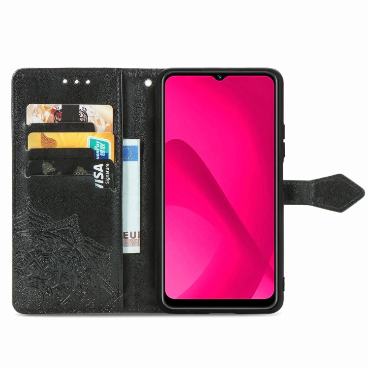 For T-Mobile T Phone 2 5G Mandala Flower Embossed Leather Phone Case