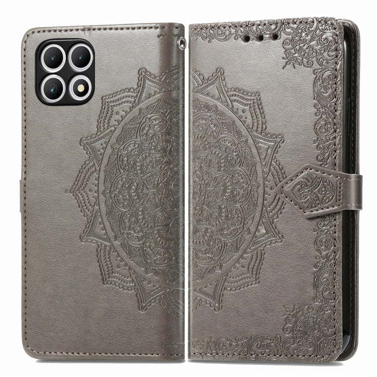 For T-Mobile REVVL 7 5G Mandala Flower Embossed Leather Phone Case