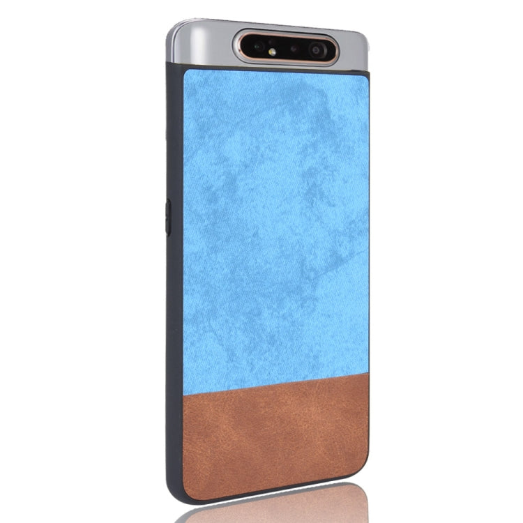 Shockproof Color Matching Denim PC + PU + TPU Protective Case for Galaxy A80/A90