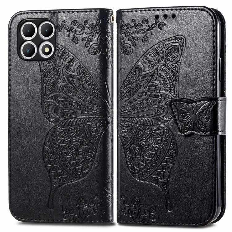 For T-Mobile T Phone 2 5G Butterfly Love Flower Embossed Leather Phone Case