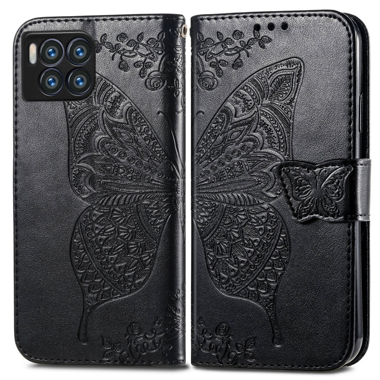 For T-Mobile REVVL 7 Pro 5G Butterfly Love Flower Embossed Leather Phone Case