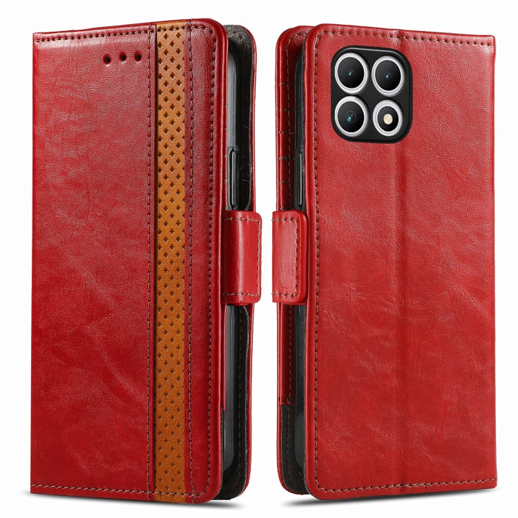 For T-Mobile T Phone 2 5G CaseNeo Splicing Dual Magnetic Buckle Leather Phone Case