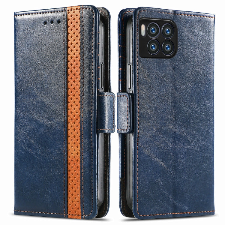 For T-Mobile REVVL 7 Pro 5G CaseNeo Splicing Dual Magnetic Buckle Leather Phone Case