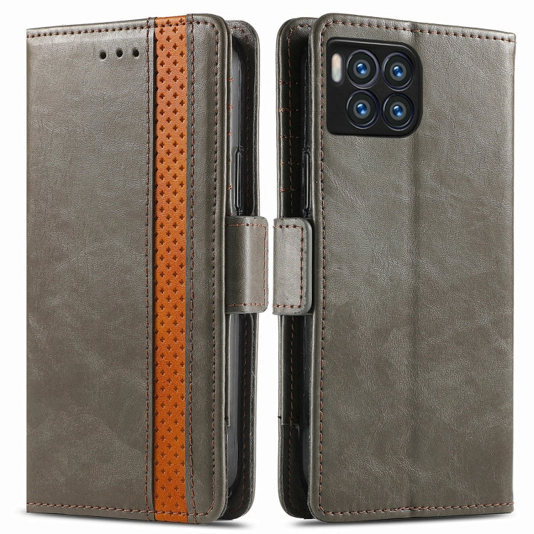 For T-Mobile REVVL 7 Pro 5G CaseNeo Splicing Dual Magnetic Buckle Leather Phone Case