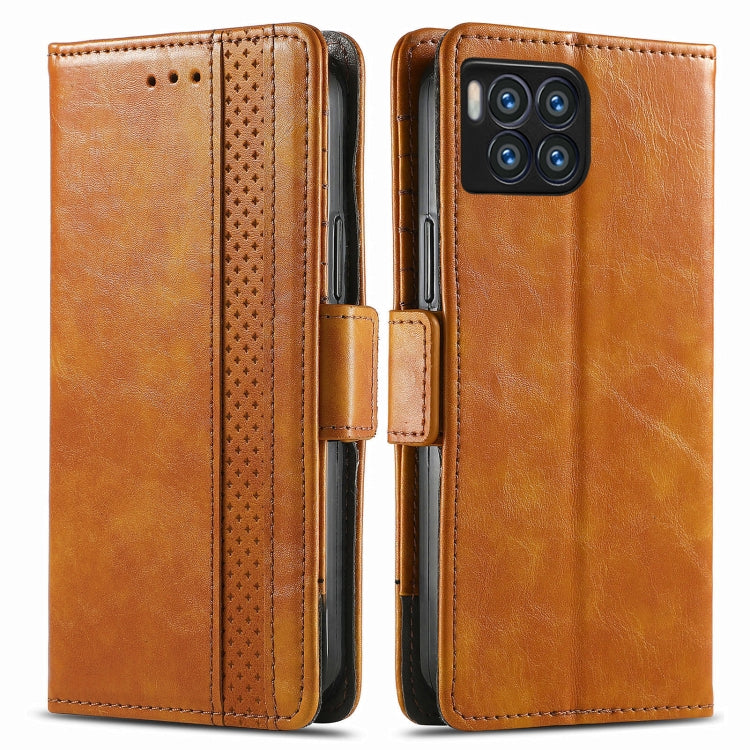 For T-Mobile REVVL 7 Pro 5G CaseNeo Splicing Dual Magnetic Buckle Leather Phone Case