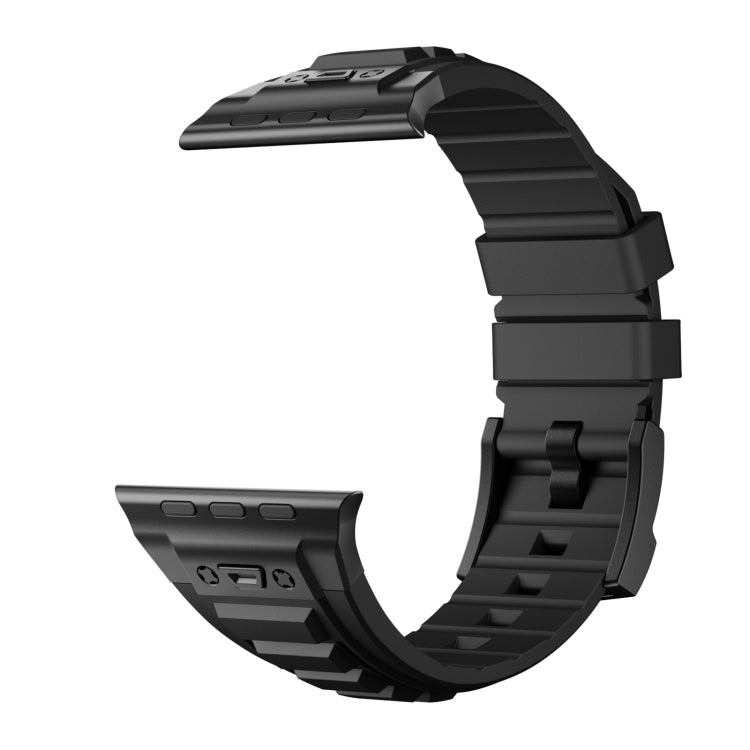 For Apple Watch SE 2023 44mm Metal Connector Silicone Watch Band