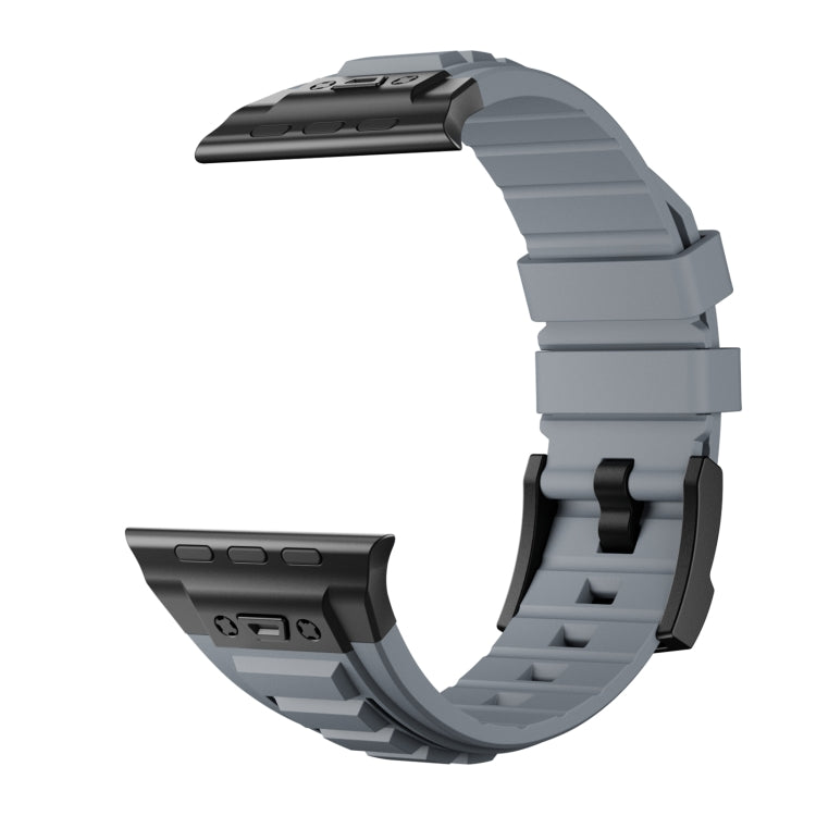 For Apple Watch Ultra 49mm Metal Connector Silicone Watch Band