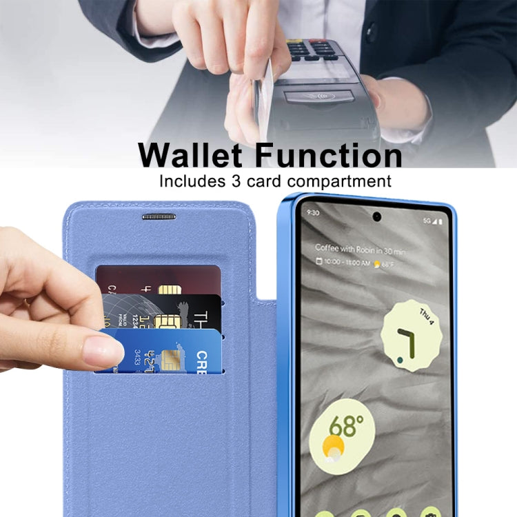 For Google Pixel 7a Shield Magsafe RFID Anti-theft Rhombus Leather Phone Case