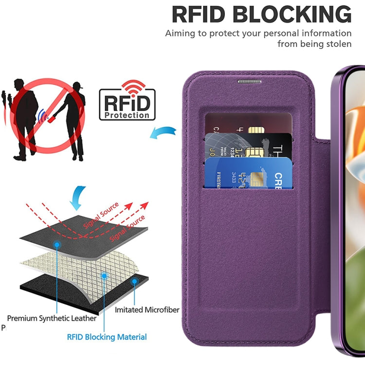 For Google Pixel 9 Shield Magsafe RFID Anti-theft Rhombus Leather Phone Case