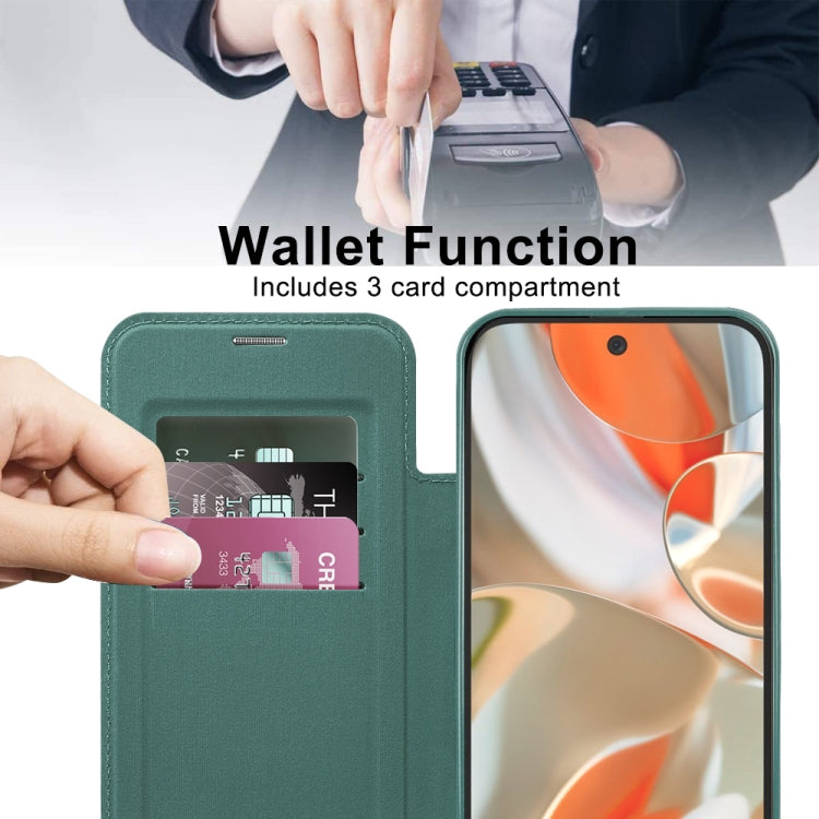 For Google Pixel 9 Pro XL Shield Magsafe RFID Anti-theft Rhombus Leather Phone Case