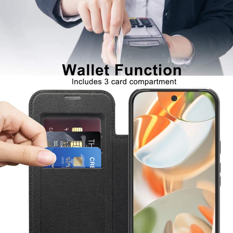 For Google Pixel 10 Pro XL Shield Magsafe RFID Anti-theft Rhombus Leather Phone Case