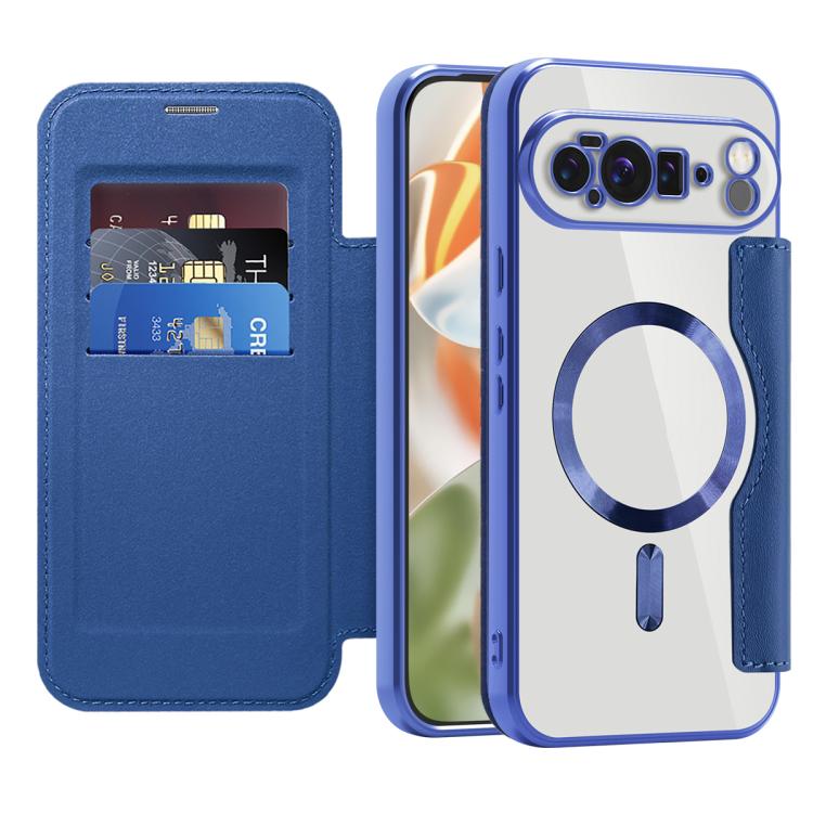 For Google Pixel 10 Pro XL Shield Magsafe RFID Anti-theft Rhombus Leather Phone Case