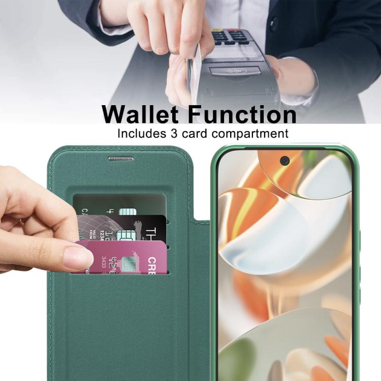 For Google Pixel 10 Pro XL Shield Magsafe RFID Anti-theft Rhombus Leather Phone Case