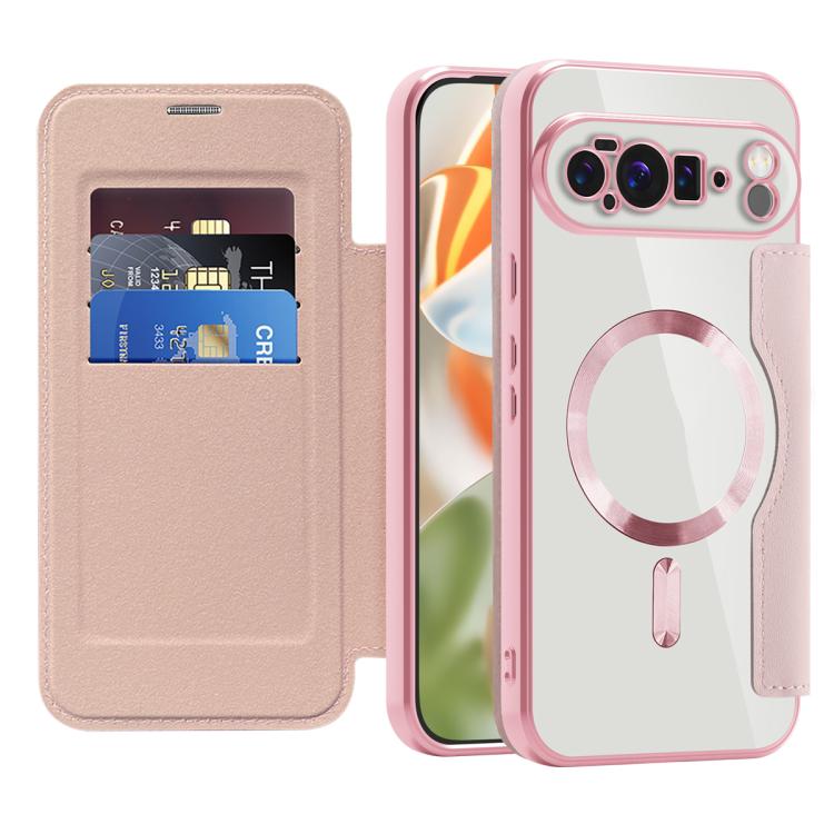 For Google Pixel 10 Pro XL Shield Magsafe RFID Anti-theft Rhombus Leather Phone Case