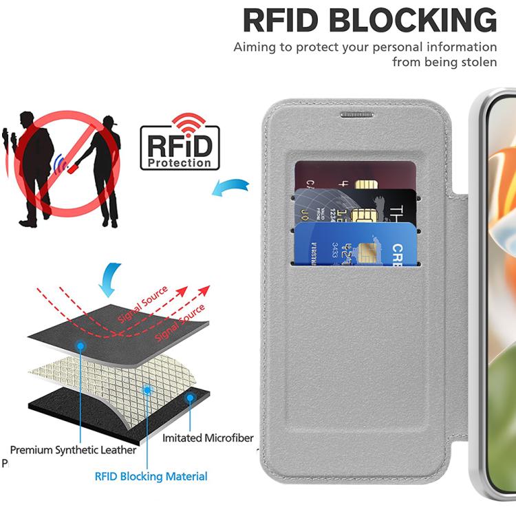 For Google Pixel 10 Pro XL Shield Magsafe RFID Anti-theft Rhombus Leather Phone Case