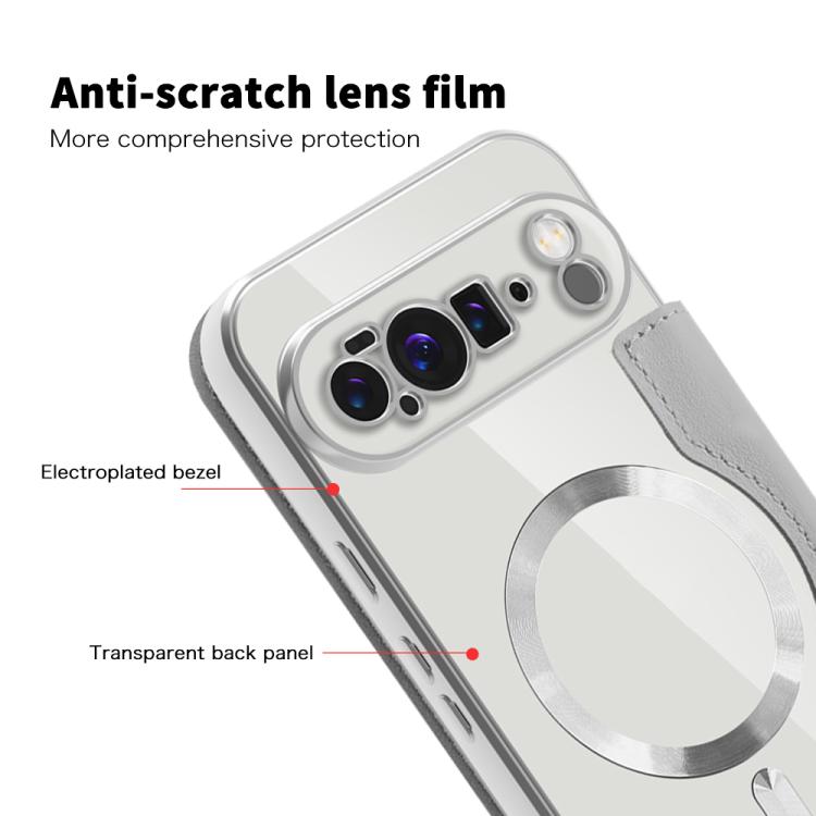 For Google Pixel 10 Pro XL Shield Magsafe RFID Anti-theft Rhombus Leather Phone Case