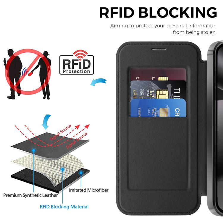 For Google Pixel 10a Shield Magsafe RFID Anti-theft Rhombus Leather Phone Case