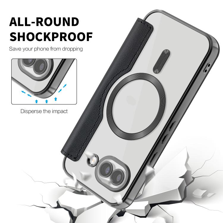 For Google Pixel 10a Shield Magsafe RFID Anti-theft Rhombus Leather Phone Case