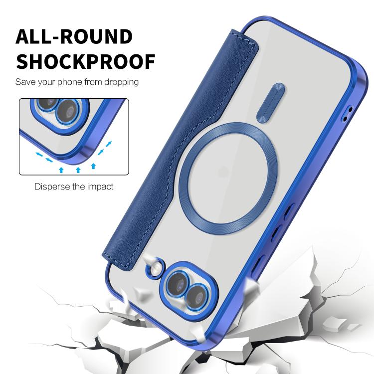 For Google Pixel 10a Shield Magsafe RFID Anti-theft Rhombus Leather Phone Case
