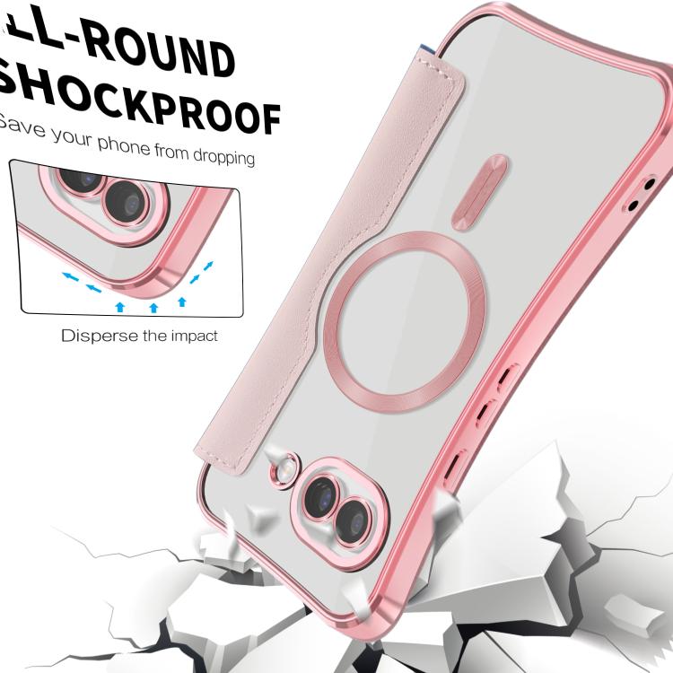 For Google Pixel 10a Shield Magsafe RFID Anti-theft Rhombus Leather Phone Case