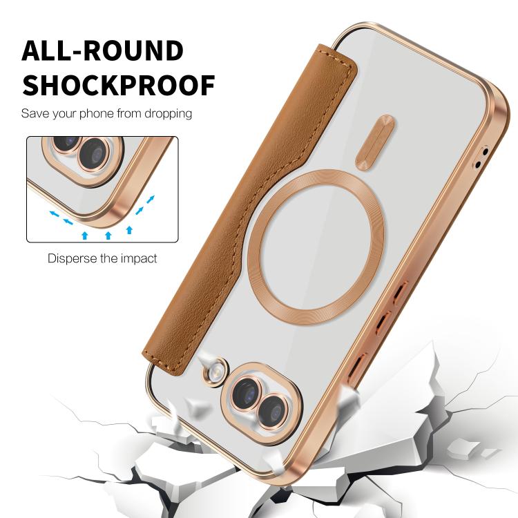 For Google Pixel 10a Shield Magsafe RFID Anti-theft Rhombus Leather Phone Case