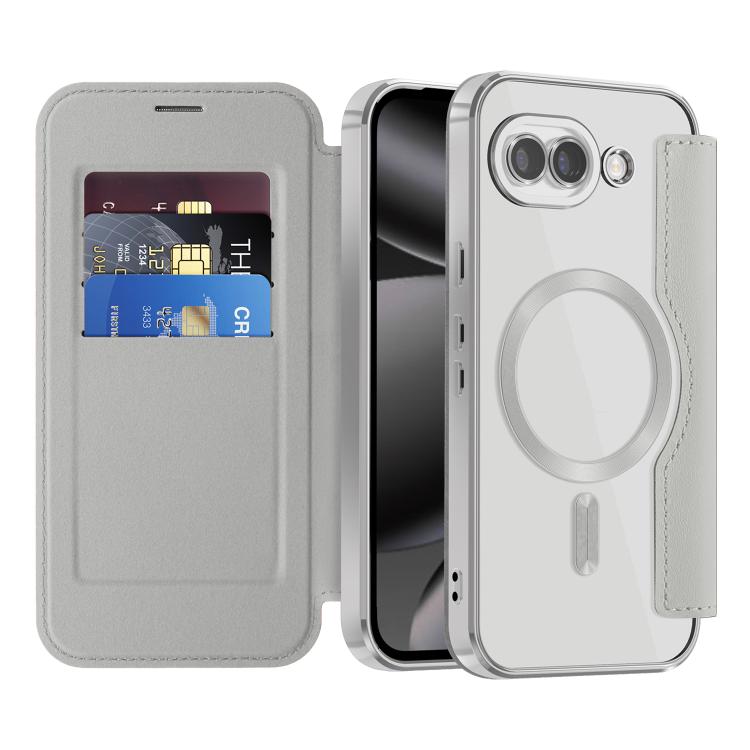 For Google Pixel 10a Shield Magsafe RFID Anti-theft Rhombus Leather Phone Case