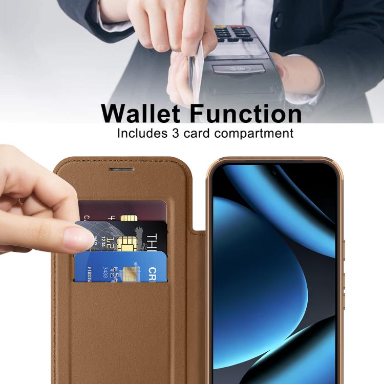 For Google Pixel 11 Pro XL Shield Magsafe RFID Anti-theft Rhombus Leather Phone Case