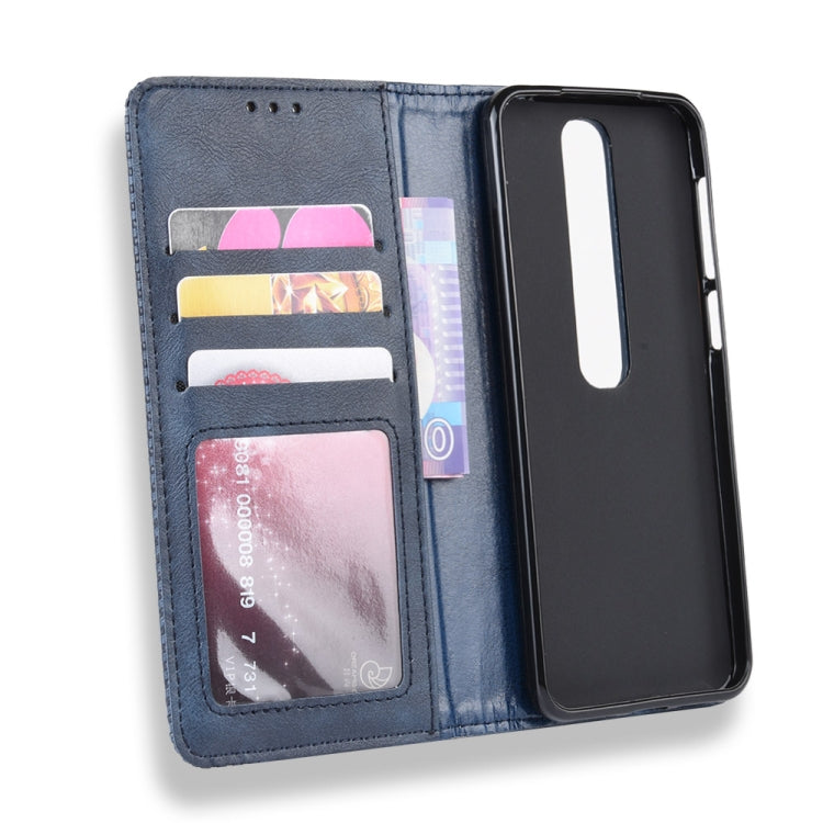Magnetic Buckle Retro Crazy Horse Texture Horizontal Flip Leather Case for Vodafone Smart V10 (VFD730) , with Holder & Card Slots & Photo Frame