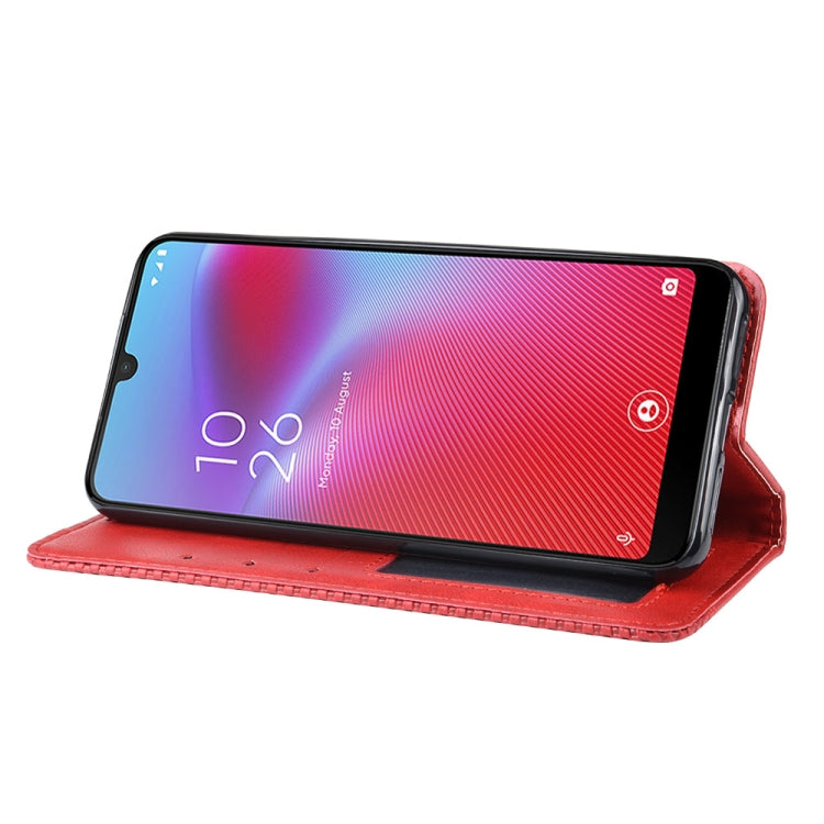 Magnetic Buckle Retro Crazy Horse Texture Horizontal Flip Leather Case for Vodafone Smart V10 (VFD730) , with Holder & Card Slots & Photo Frame