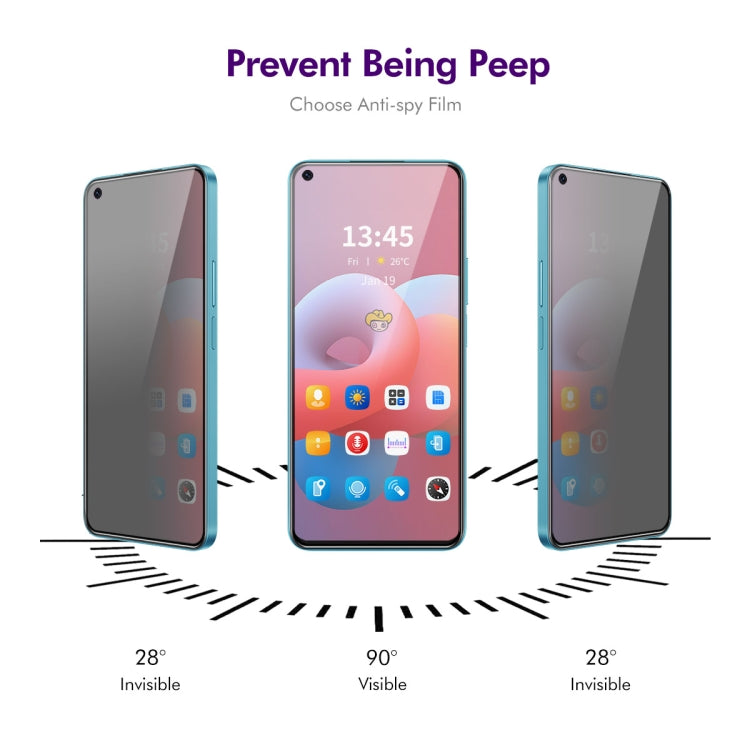 For Realme Narzo 30 5G ENKAY Hat-Prince 28 Degree Anti-peeping Privacy Silk Print Tempered Glass Film