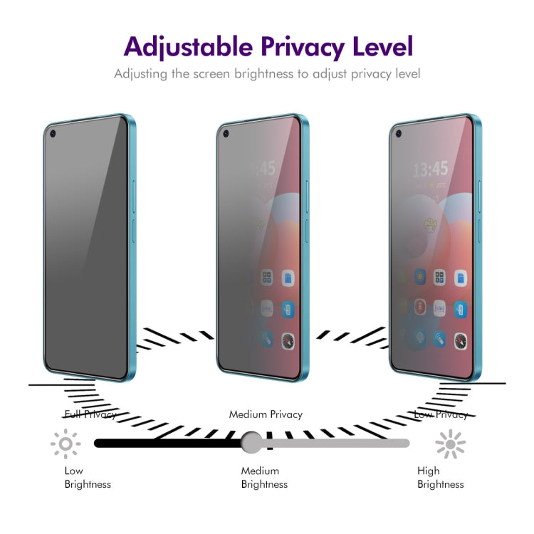For Realme 9 Pro+ 2pcs ENKAY Hat-Prince 28 Degree Anti-peeping Privacy Silk Print Tempered Glass Film