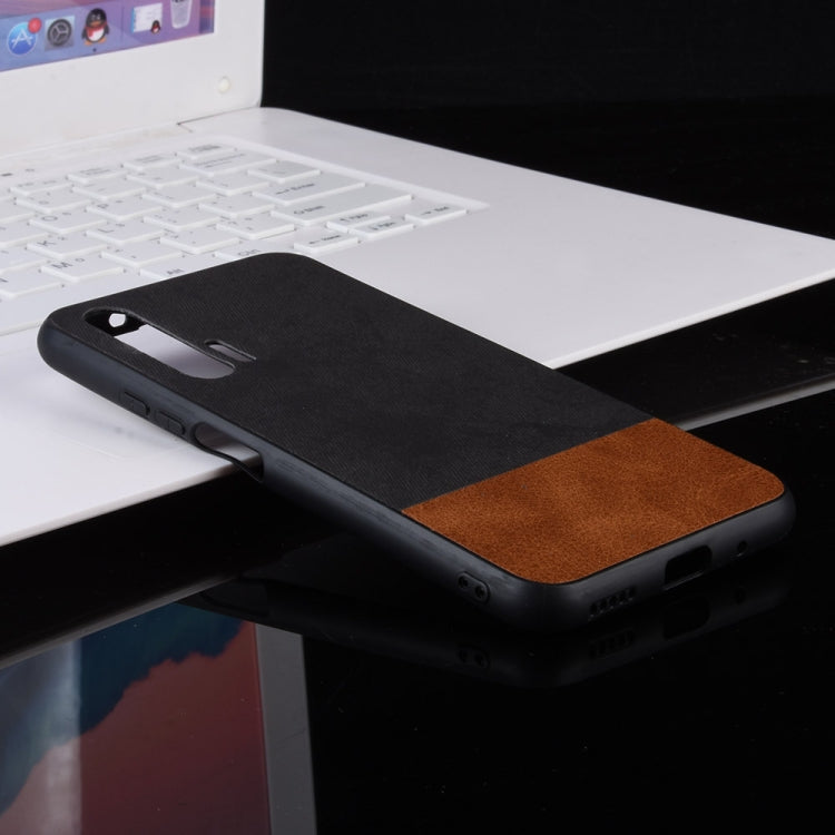 Shockproof Color Matching Denim PC + PU + TPU Protective Case for Huawei Honor 20 Pro