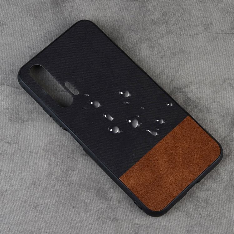 Shockproof Color Matching Denim PC + PU + TPU Protective Case for Huawei Honor 20 Pro
