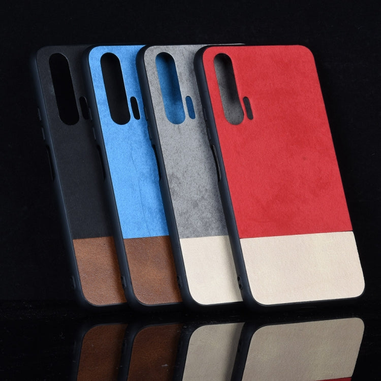 Shockproof Color Matching Denim PC + PU + TPU Protective Case for Huawei Honor 20 Pro