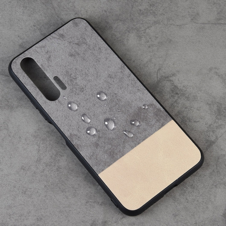 Shockproof Color Matching Denim PC + PU + TPU Protective Case for Huawei Honor 20 Pro