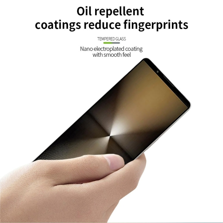 For Sony Xperia 1 VI PINWUYO 9H 3D Curved Full Screen Explosion-proof Tempered Glass Film - Black