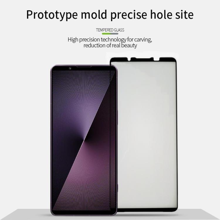 For Sony Xperia 1 VII PINWUYO 9H 3D Curved Full Screen Explosion-proof Tempered Glass Film - Black