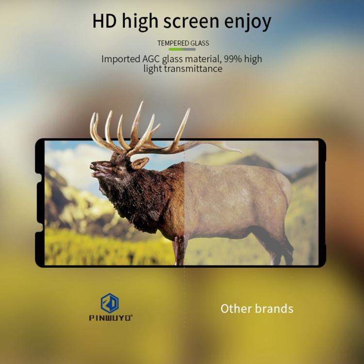 For Sony Xperia 1 VII PINWUYO 9H 3D Curved Full Screen Explosion-proof Tempered Glass Film - Black