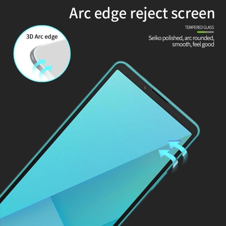 For Sony Xperia 10 VII PINWUYO 9H 3D Curved Full Screen Explosion-proof Tempered Glass Film - Black