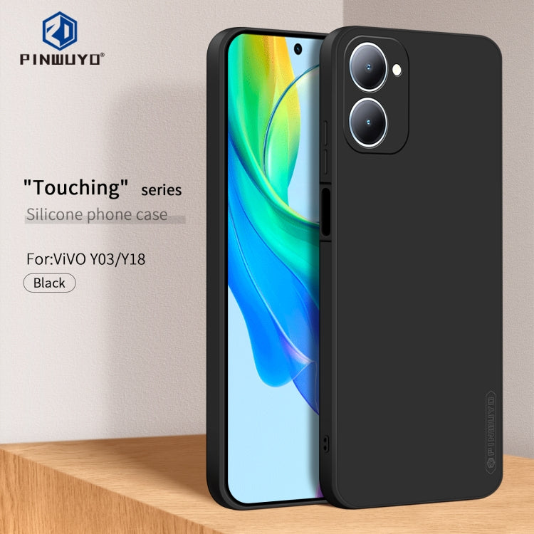 For vivo Y03 / Y18 PINWUYO Sense Series Liquid Silicone TPU Phone Case