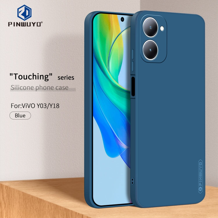 For vivo Y03 / Y18 PINWUYO Sense Series Liquid Silicone TPU Phone Case