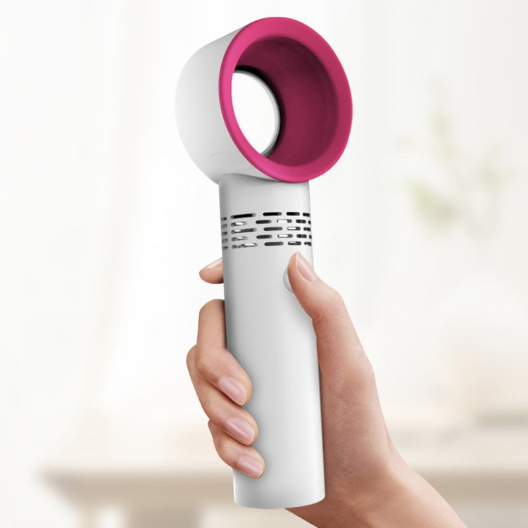 Portable Handheld USB Leafless Fan(White)